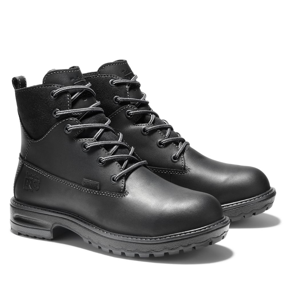 Timberland Μποτακια Εργασίας Γυναικεια Μαυρα - Pro® Hightower 6” Alloy Toe - Greece 6849730-GL